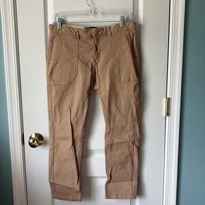 Banana republic, twill Sloan ankle pants, 6P, tan
